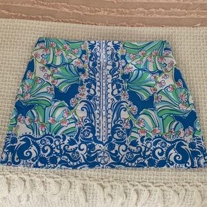 Lilly Pulitzer Blue and Green Skirt